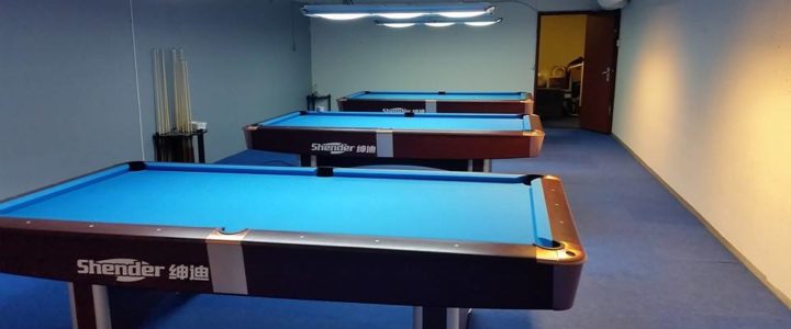 Pool-bord hos Trondheim Snooker